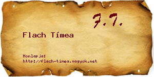 Flach Tímea névjegykártya